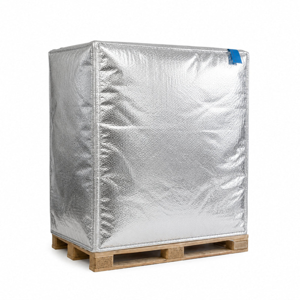 Capa de isolamento térmico para palete bloco 120 x 100 x 150 cm (camada dupla)