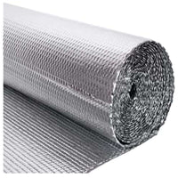 Isolatiefolie op rol 150cm x 100m x 3mm (Aluminium + Bubbelfolie + Aluminium)